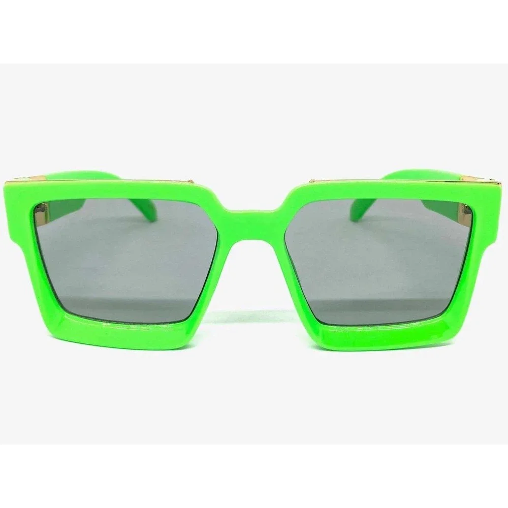 Green Sunglasses Fashion Designer Square Luxury‎ Beach Verde Lentes Gafas Nuevo